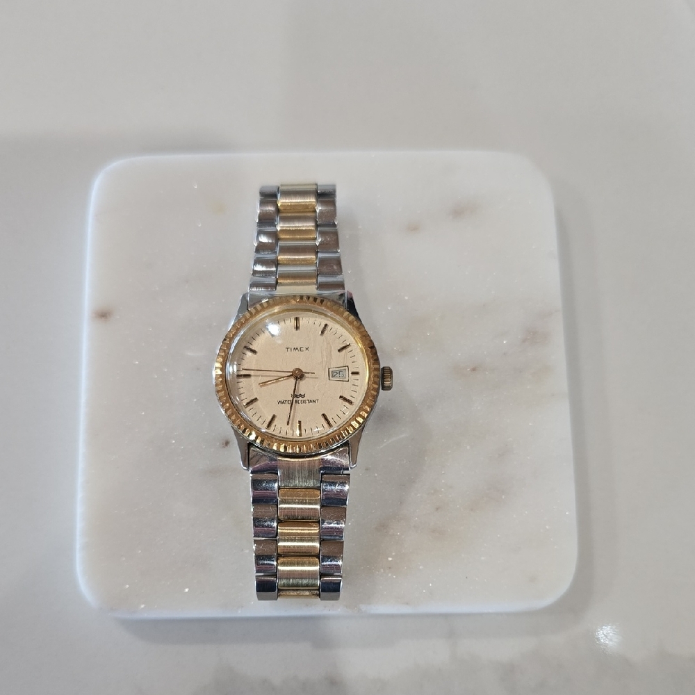 Timex Two-Tone Silver and Gold Bracelet Watch